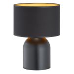 Emibig Tischlampe Aspen Stahl Schwarz | Geeignet für 1x E27 - Max 15W