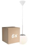 Mehrfachpackung 6x Nordlux Café Pendelleuchte Glas Weiß | Geeignet für E27